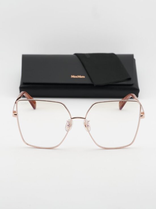 Max Mara MM5073-H-B 033 Butterfly Eyeglasses 60mm - Gold / Blue Light Block main image 6